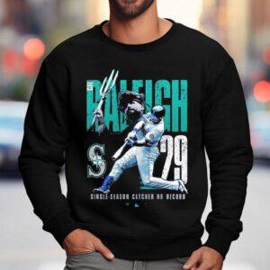 Cal Raleigh Seattle Mariners Single Season Catcher Home Run Record Shirt 3 Cal Raleigh Seattle Mariners Single Season Catcher Home Run Record Sweatshirt