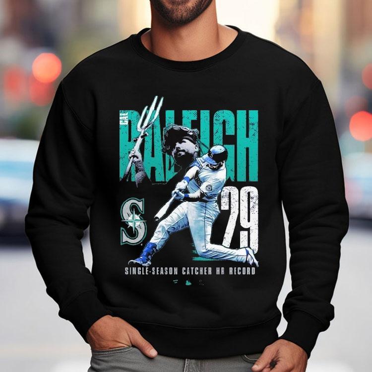Cal Raleigh Seattle Mariners Single Season Catcher Home Run Record Shirt Cal Raleigh Seattle Mariners Single Season Catcher Home Run Record Shirt
