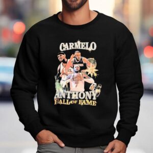 Carmelo Anthony Hall Of Fame New York Knicks Basketball Sweatshirt
