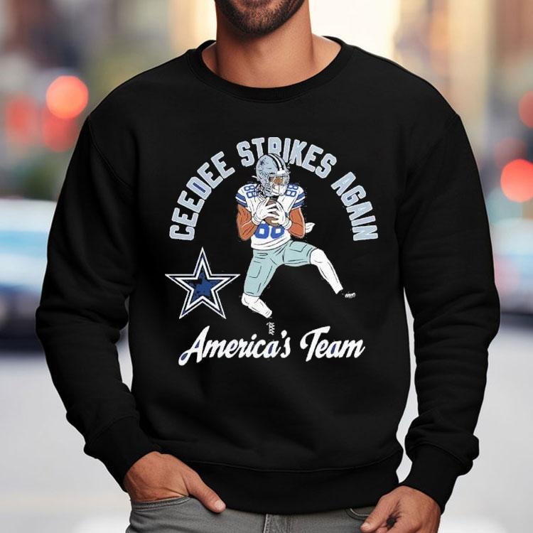 Ceedee Lamb Dallas Cowboys Ceedee Strikes Again America’s Team Shirt Ceedee Lamb Dallas Cowboys Ceedee Strikes Again America’s Team Shirt