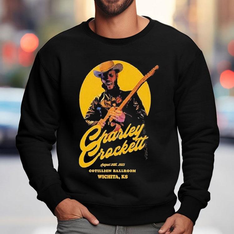 Charley Crockett Tour 2025 At The Cotillion Ballroom In Wichita Ks On August 20 Western Shirt Charley Crockett Tour 2025 At The Cotillion Ballroom In Wichita Ks On August 20 Western Shirt