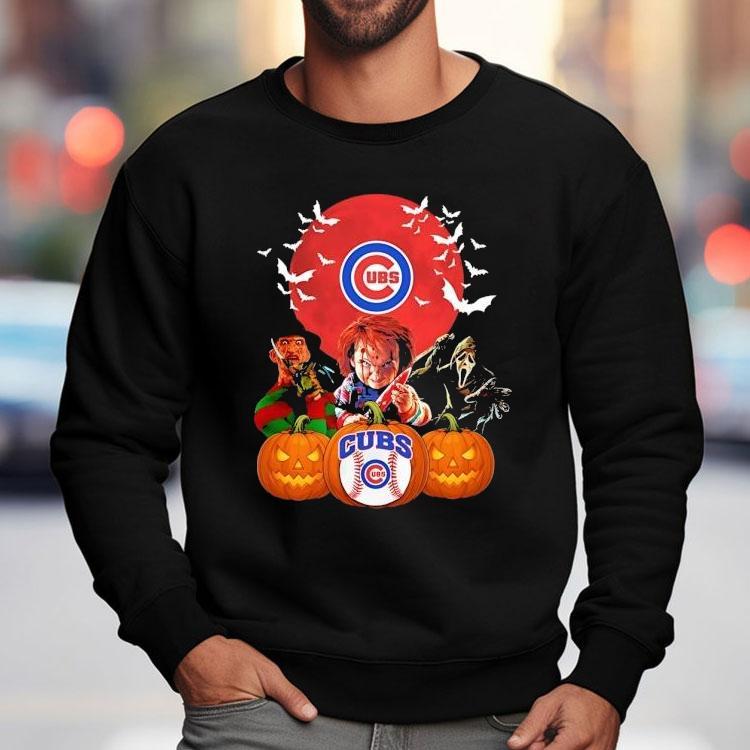 Chicago Cubs Chucky Freddy Krueger And Ghostface Horror Movie Halloween Shirt Chicago Cubs Chucky Freddy Krueger And Ghostface Horror Movie Halloween Shirt