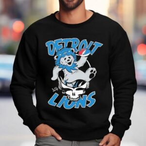 Detroit Lions Nfl X Grateful Dead Bear Sweatshirt