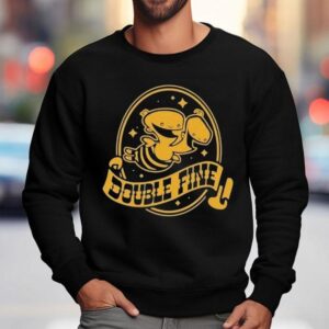 Double Fine Golden Two-headed Baby Shirt 3 Double Fine Golden Two Headed Baby Sweatshirt