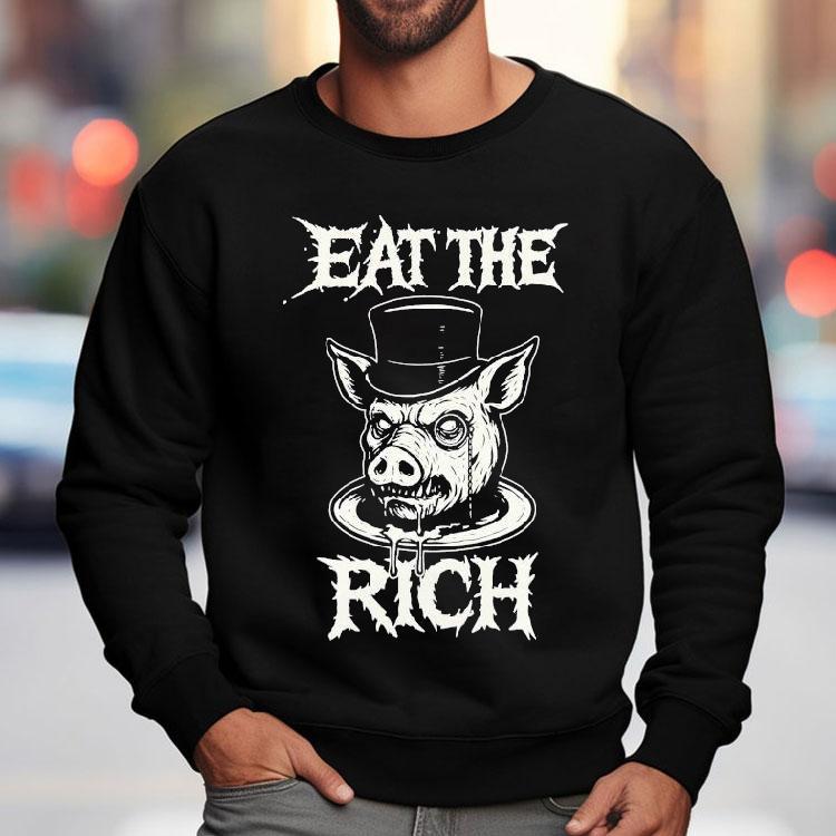 Eat The Rich Pig Head Shirt Eat The Rich Pig Head Shirt