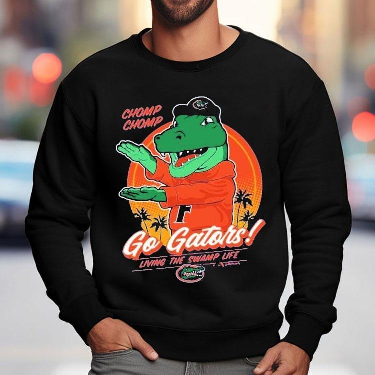 Florida Gators Chomp Chomp Living The Swamp Life Flogrown Rally Mascot Shirt Florida Gators Chomp Chomp Living The Swamp Life Flogrown Rally Mascot Shirt