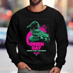 Green Day Bad Nerves Lima Per Aug Show Sweatshirt