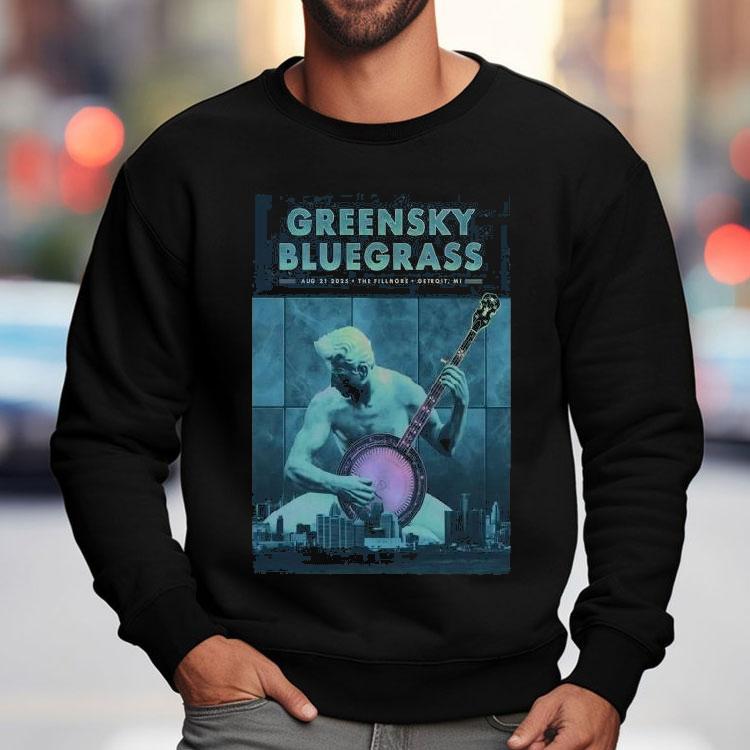 Greensky Bluegrass The Fillmore In Detroit Mi Aug 21 2025 Shirt Greensky Bluegrass The Fillmore In Detroit Mi Aug 21 2025 Shirt
