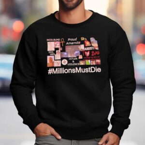 Incelbund Proud Amarnite Hitler And Viloence Millions Must Die Sweatshirt