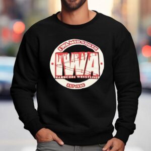 Iwa Mid South Hardcore Wrestling Est Sweatshirt