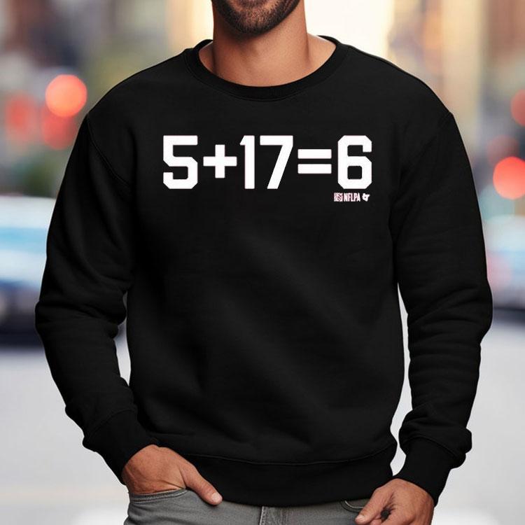 Jayden Daniels And Terry Mclaurin 5 + 17 = 6 Shirt Jayden Daniels And Terry Mclaurin 5 + 17 = 6 Shirt