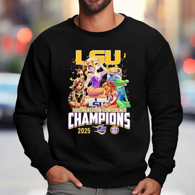 Lsu Tigers Southeastern Conference Champions 2025 Shirt Lsu Tigers Southeastern Conference Champions 2025 Shirt
