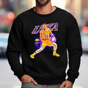 Luka Doncic Los Angeles Lakers Basketball Signature Graphic Shirt 3 Luka Doncic Los Angeles Lakers Basketball Signature Graphic Sweatshirt