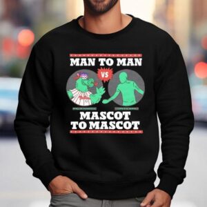 Man To Man Phillie Phanatic Vs Green Man Mascot To Masco Sweatshirt