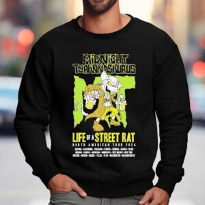 Midnight Tyrannosaurus Life Of A Street Rat Tour Sweatshirt