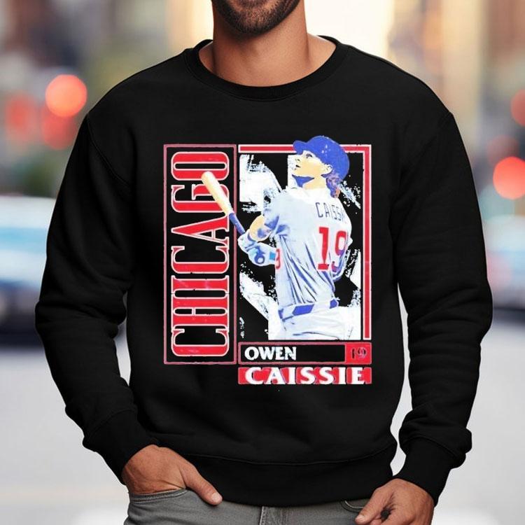 Owen Caissie Chicago Cubs Card Shirt Owen Caissie Chicago Cubs Card Shirt