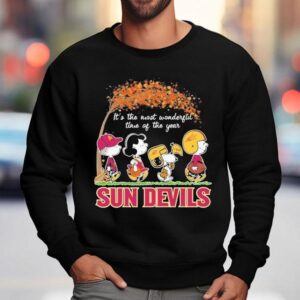 Snoopy The Peanuts Arizona State Sun Devils It's The Most Wonderful Time Of The Year Shirt 3 Snoopy The Peanuts Arizona State Sun Devils It S The Most Wonderful Time Of The Year Sweatshirt