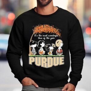 Snoopy The Peanuts Purdue Boilermakers It S The Most Wonderful Time Of The Year Sweatshirt