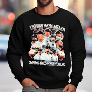 Tigers Won Again 2026 Baseball Player Lighting Shirt 3 Tigers Won Again Baseball Player Lighting Sweatshirt