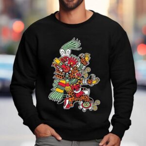 Top Tepeyolohtli Jaguar Tezcatlipoca Sweatshirt