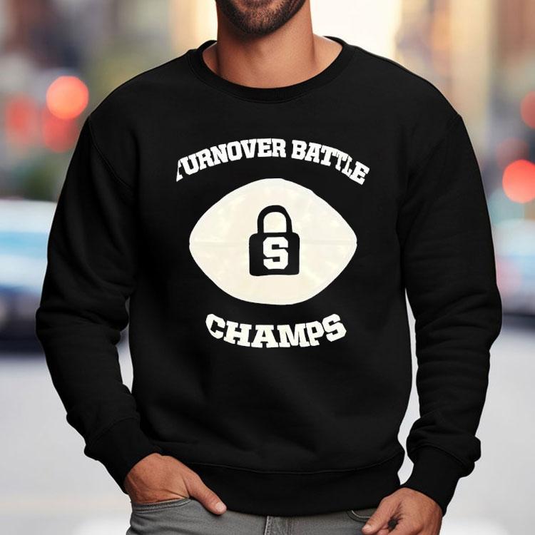 Turnover Battle Champs Football Lock Shirt Turnover Battle Champs Football Lock Shirt