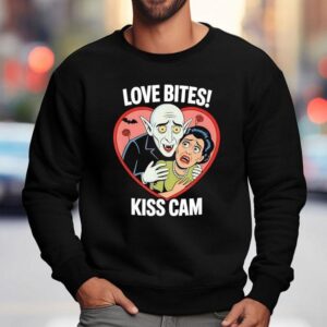 Vampire Love Bites Kiss Cam Parody Halloween Sweatshirt