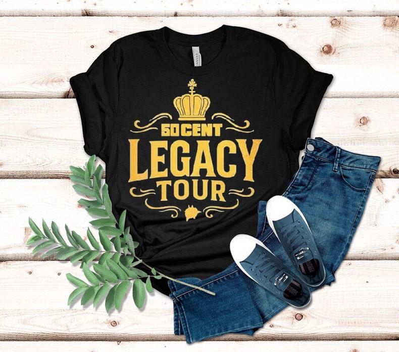 50 Cent Legacy Tour 2025 Logo Crown Shirt 50 Cent Legacy Tour 2025 Logo Crown Shirt