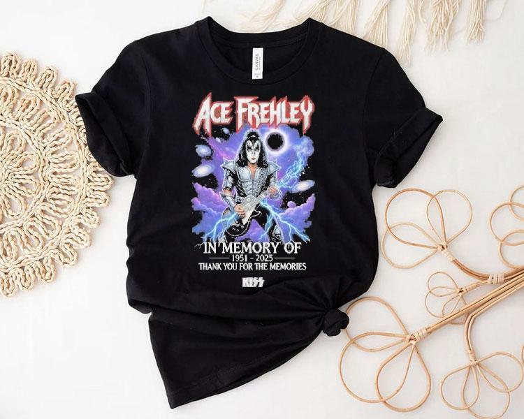 Ace Frehley In Memory Of 1951-2025 Thank You For The Memories Shirt Ace Frehley In Memory Of 1951-2025 Thank You For The Memories Shirt