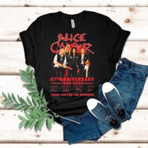 Alice Cooper 57th Anniversary 1968 2025 Thank You For The Memories Signatures Shirt Alice Cooper 57th Anniversary 1968 2025 Thank You For The Memories Signatures Shirt