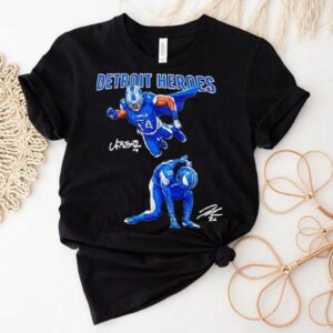 Amon-ra St Brown Detroit Lions Heroes Signature Shirt Amon-ra St Brown Detroit Lions Heroes Signature Shirt