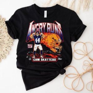 Angry Runs Cam Skattebo New York Giants Football Shirt Angry Runs Cam Skattebo New York Giants Football Shirt