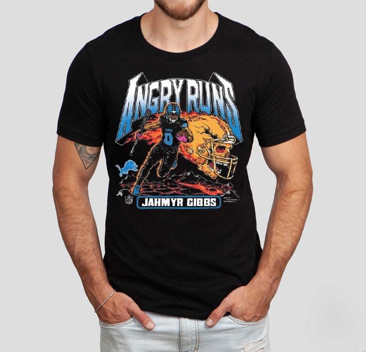 Angry Runs Jahmyr Gibbs Detroit Lions Shirt Angry Runs Jahmyr Gibbs Detroit Lions Shirt