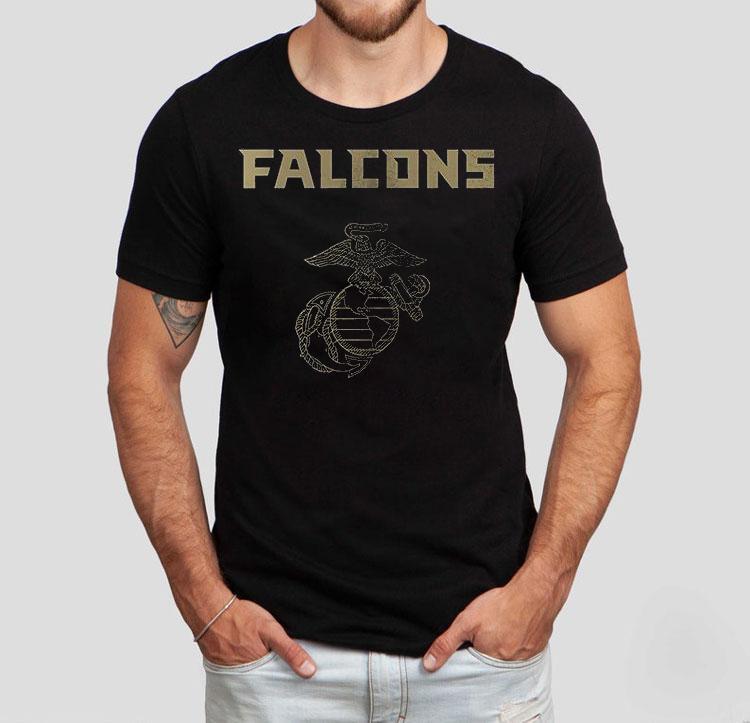 Atlanta Falcons X United States Marine Corps First In Last Out Shirt Atlanta Falcons X United States Marine Corps First In Last Out Shirt
