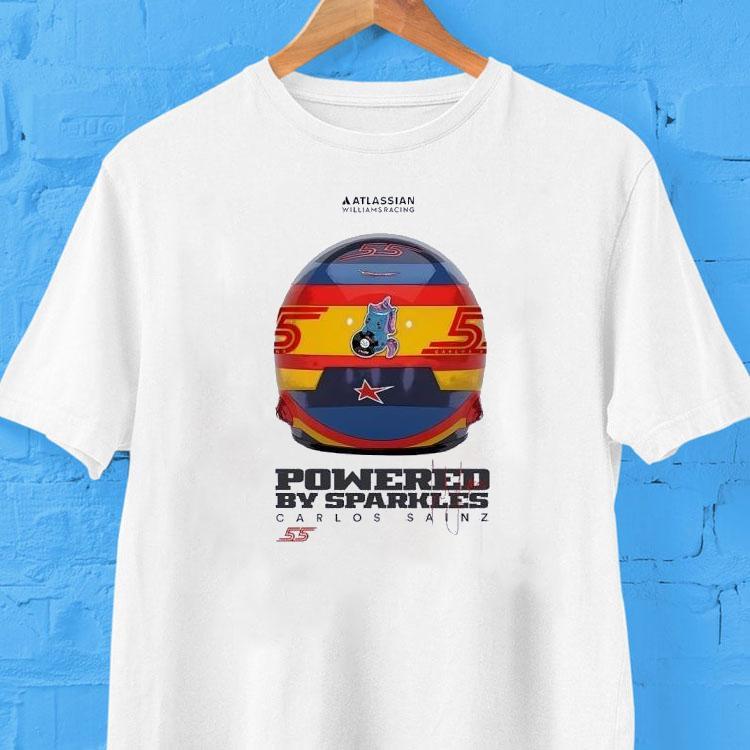 Atlassian Williams Racing Powered By Sparkles Carlos Sainz Signature Shirt Atlassian Williams Racing Powered By Sparkles Carlos Sainz Signature Shirt