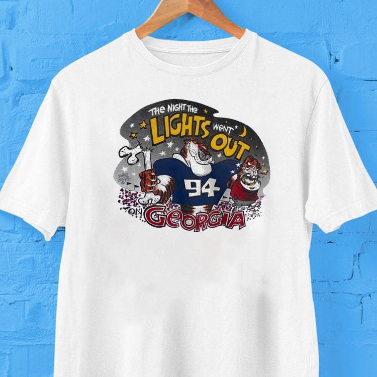 Auburn Tigers The Night The Lights Went Out Georgia Shirt Auburn Tigers The Night The Lights Went Out Georgia Shirt