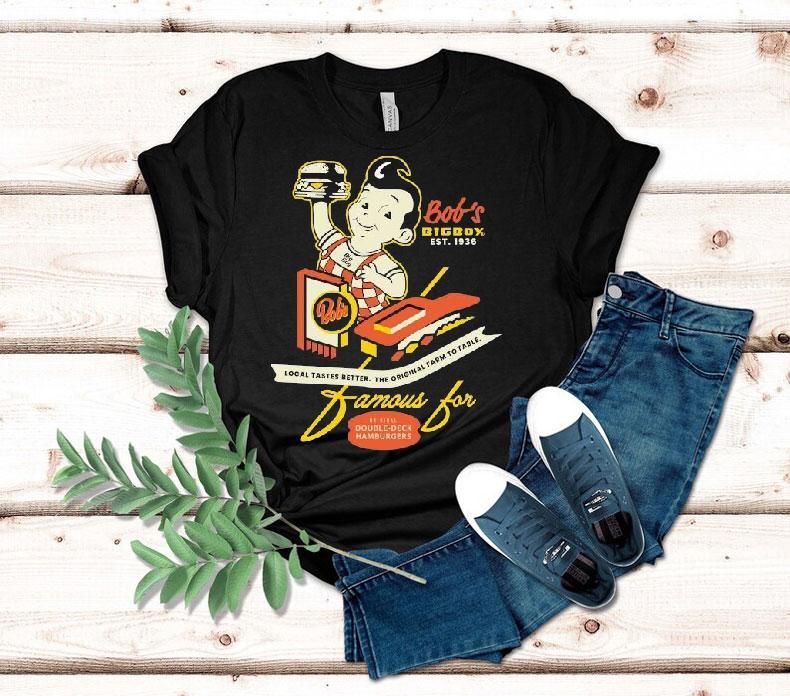 Big Boy Bob’s Famous For Double Deck Hamburger Crossroads Shirt Big Boy Bob’s Famous For Double Deck Hamburger Crossroads Shirt