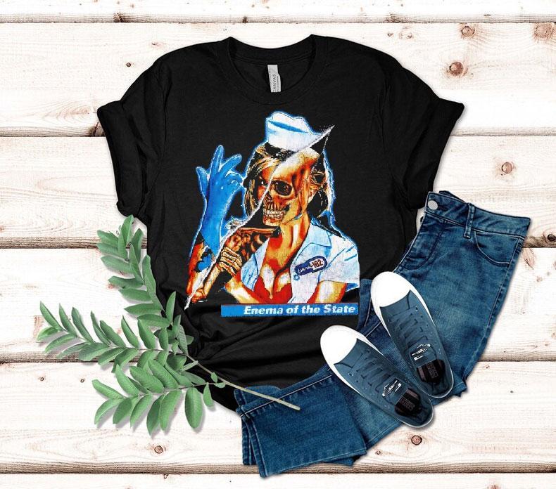 Blink-182 Skeleton Nurse Enema Of The State Shirt Blink-182 Skeleton Nurse Enema Of The State Shirt