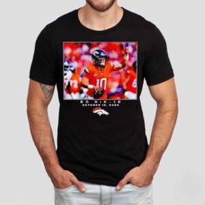 Bo Nix Denver Broncos Football Nfl 2025 Photo Shirt Bo Nix Denver Broncos Football Nfl 2025 Photo Shirt