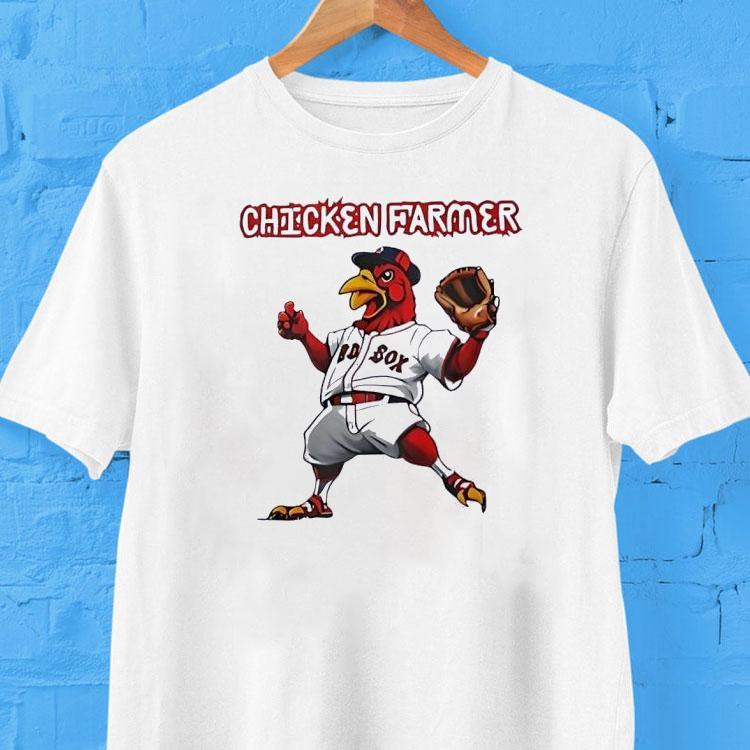 Boston Red Sox Chicken Farmer Baseball Shirt Boston Red Sox Chicken Farmer Baseball Shirt