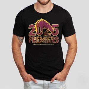 Brisbane Broncos 2025 Telstra Premiers National Rugby League Trophy Logo Shirt Brisbane Broncos 2025 Telstra Premiers National Rugby League Trophy Logo Shirt