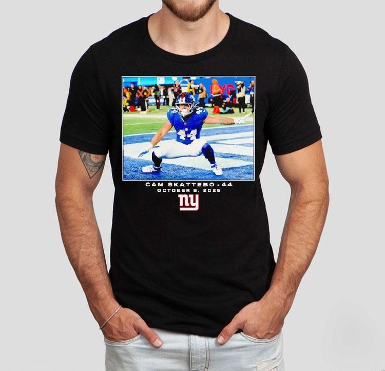 Cam Skattebo New York Giants Nfl Flash Features Week 6 Shirt Cam Skattebo New York Giants Nfl Flash Features Week 6 Shirt