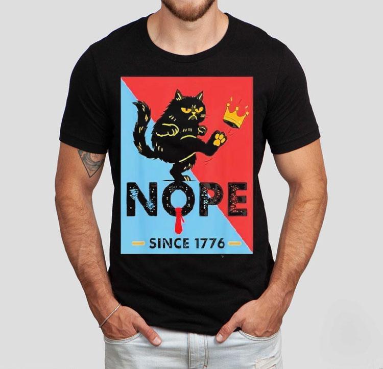 Cat No Kings October 18 Since 1776 Shirt Cat No Kings October 18 Since 1776 Shirt