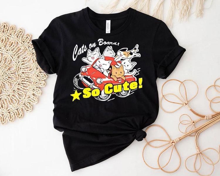 Cats On Board So Cute Shirt Cats On Board So Cute Shirt
