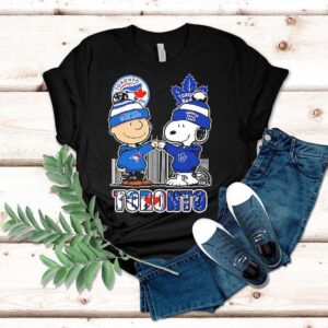 Charlie Brown And Snoopy X Toronto Blue Jays And Toronto Maple Leafs Shirt Charlie Brown And Snoopy X Toronto Blue Jays And Toronto Maple Leafs Shirt