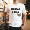 Chris Boden Wearing Habeas Labia Pride Shirt