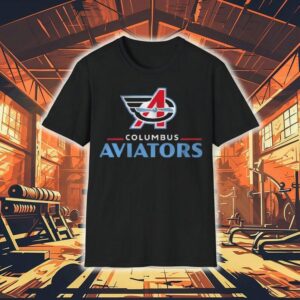 Columbus Aviators Lockup Logo Shirt Columbus Aviators Lockup Logo Shirt
