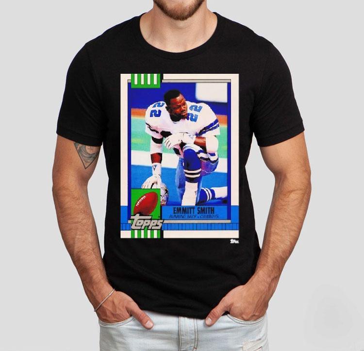 Dallas Cowboys Emmitt Smith Trading Card Shirt Dallas Cowboys Emmitt Smith Trading Card Shirt