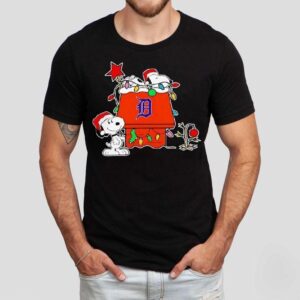 Detroit Tigers Snoopy Holiday Christmas 2025 Baseball Shirt Detroit Tigers Snoopy Holiday Christmas 2025 Baseball Shirt
