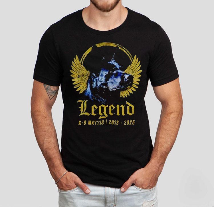 Dog Wings Legend K-9 Mattis 2013 2025 Vintage Shirt Dog Wings Legend K-9 Mattis 2013 2025 Vintage Shirt