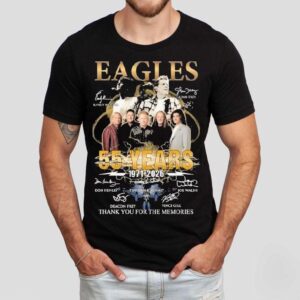 Eagles 55 Years 1971 2026 Thank You For The Memories Signatures Shirt Eagles 55 Years 1971 2026 Thank You For The Memories Signatures Shirt